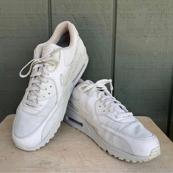 Mens Size 15 - Nike Air Max 90 Premium Light Bone CLEAN 700155-013 Brown Creme - Picture 1 of 12